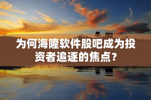 为何海隆软件股吧成为投资者追逐的焦点？