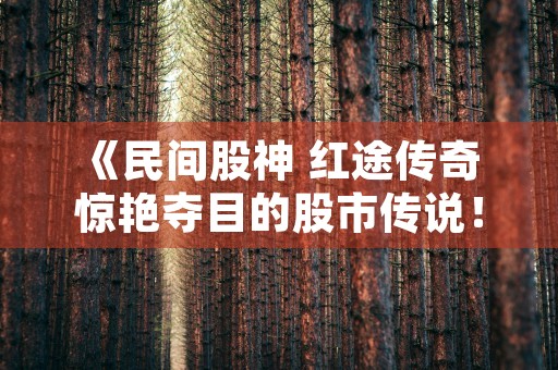 《民间股神 红途传奇 惊艳夺目的股市传说！