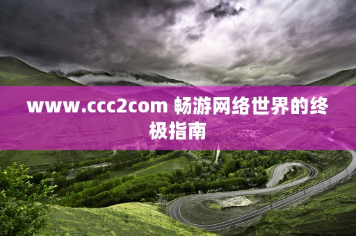 www.ccc2com 畅游网络世界的终极指南