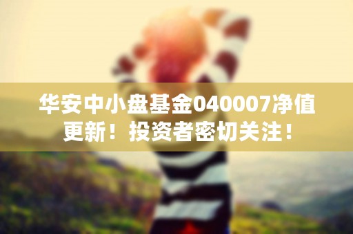 华安中小盘基金040007净值更新！投资者密切关注！