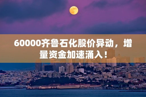 60000齐鲁石化股价异动，增量资金加速涌入！