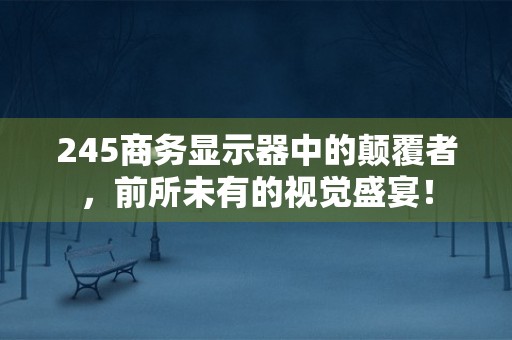 245商务显示器中的颠覆者，前所未有的视觉盛宴！