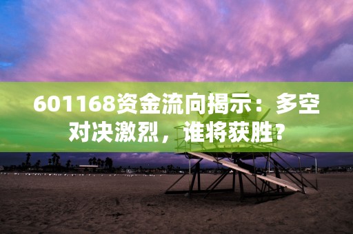 601168资金流向揭示：多空对决激烈，谁将获胜？