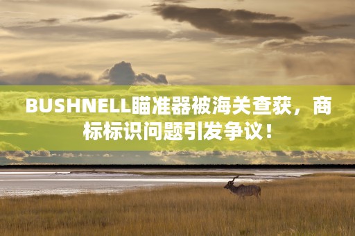 BUSHNELL瞄准器被海关查获，商标标识问题引发争议！