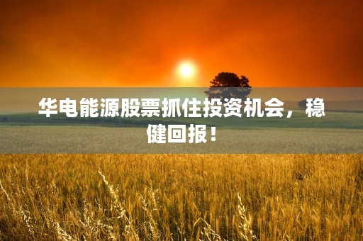 华电能源股票抓住投资机会，稳健回报！