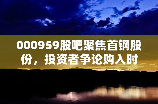 000959股吧聚焦首钢股份，投资者争论购入时机！