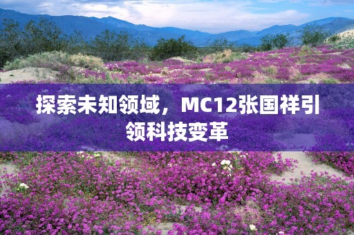 探索未知领域，MC12张国祥引领科技变革