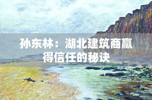 孙东林：湖北建筑商赢得信任的秘诀