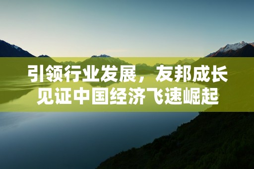 引领行业发展，友邦成长见证中国经济飞速崛起