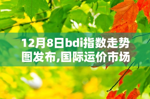 12月8日bdi指数走势图发布,国际运价市场动态回顾