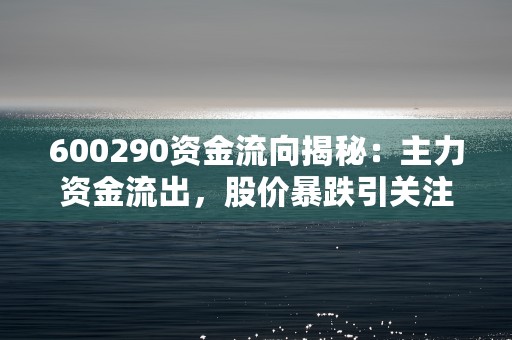 600290资金流向揭秘：主力资金流出，股价暴跌引关注