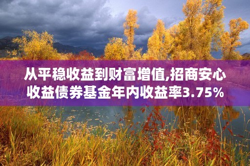 从平稳收益到财富增值,招商安心收益债券基金年内收益率3.75%
