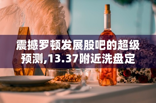 震撼罗顿发展股吧的超级预测,13.37附近洗盘定增大涨