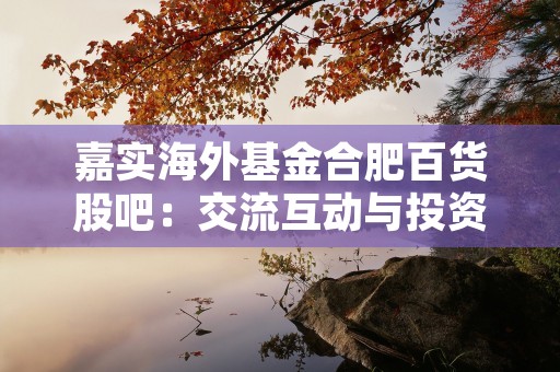 嘉实海外基金合肥百货股吧：交流互动与投资分享