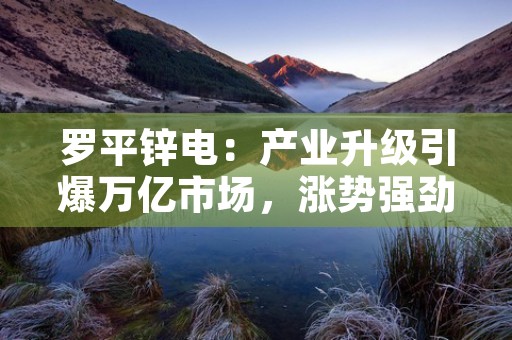 罗平锌电：产业升级引爆万亿市场，涨势强劲势不可挡！