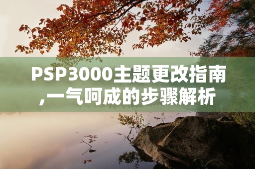 PSP3000主题更改指南,一气呵成的步骤解析