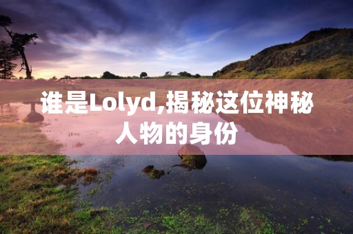 谁是Lolyd,揭秘这位神秘人物的身份