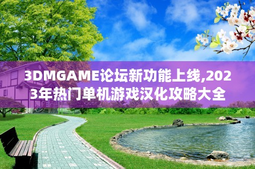 3DMGAME论坛新功能上线,2023年热门单机游戏汉化攻略大全