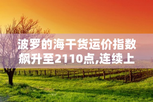 波罗的海干货运价指数飙升至2110点,连续上涨近一周