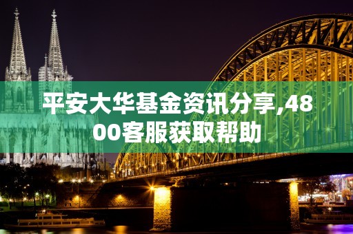 平安大华基金资讯分享,4800客服获取帮助