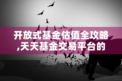 开放式基金估值全攻略,天天基金交易平台的投资理财技巧