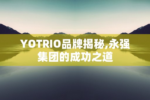 YOTRIO品牌揭秘,永强集团的成功之道