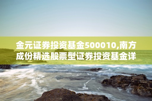 金元证券投资基金500010,南方成份精选股票型证券投资基金详解