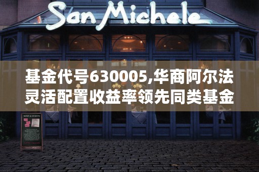 基金代号630005,华商阿尔法灵活配置收益率领先同类基金