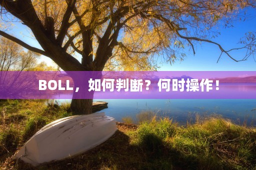 BOLL，如何判断？何时操作！