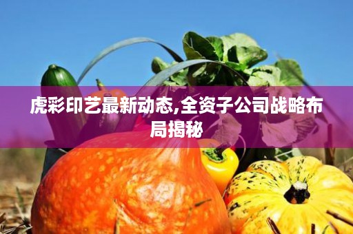 虎彩印艺最新动态,全资子公司战略布局揭秘