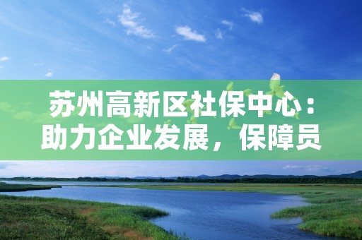 苏州高新区社保中心：助力企业发展，保障员工权益，苏州高新区社保中心主任