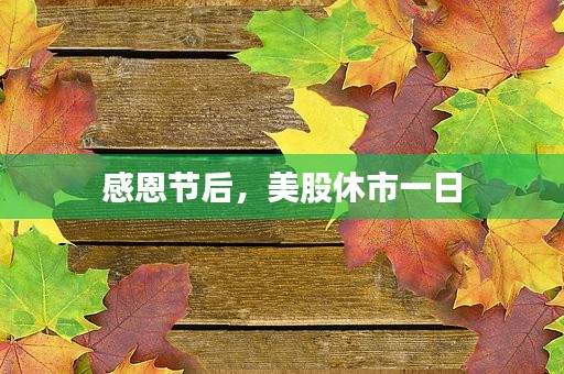 感恩节后，美股休市一日