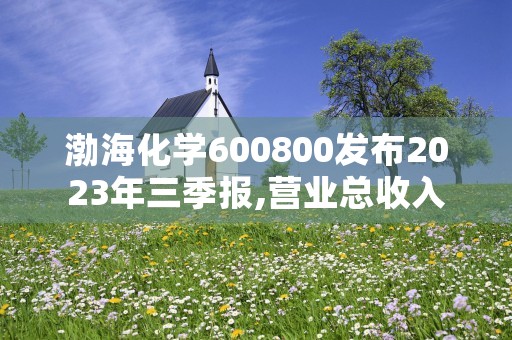 渤海化学600800发布2023年三季报,营业总收入同比下降24.34%