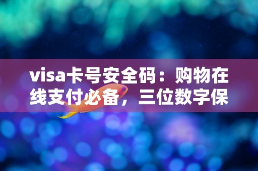 visa卡号安全码：购物在线支付必备，三位数字保护你的账户安全！