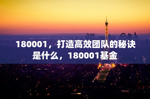 180001，打造高效团队的秘诀是什么，180001基金