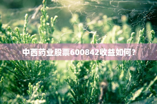 中西药业股票600842收益如何？