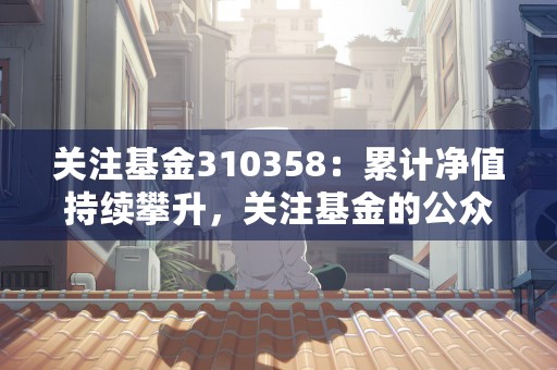 关注基金310358：累计净值持续攀升，关注基金的公众号