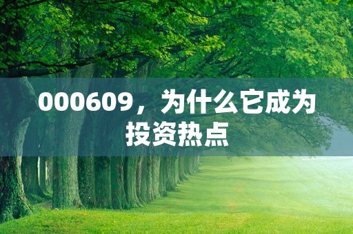 000609，为什么它成为投资热点