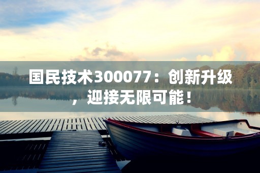 国民技术300077：创新升级，迎接无限可能！