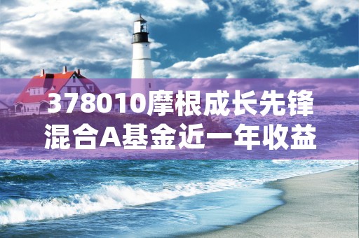 378010摩根成长先锋混合A基金近一年收益跌幅超过20%，如何挽回劣势？