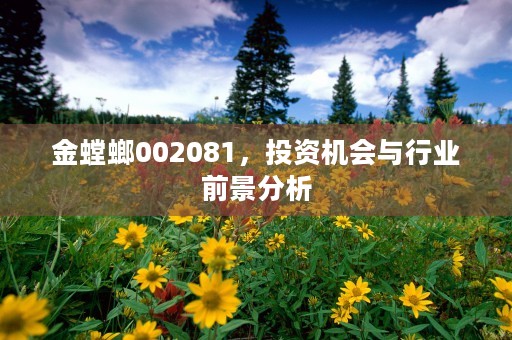 金螳螂002081，投资机会与行业前景分析