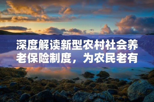 深度解读新型农村社会养老保险制度，为农民老有所养保驾护航，深度解读新型农村经济体系