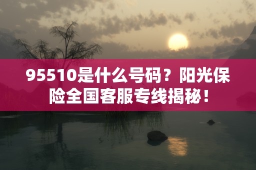 95510是什么号码？阳光保险全国客服专线揭秘！