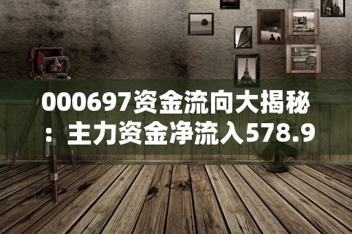 000697资金流向大揭秘：主力资金净流入578.99万元，散户资金呈现怎样的态势？，000799资金流向