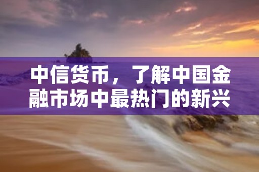 中信货币，了解中国金融市场中最热门的新兴数字货币，中信银行钱币