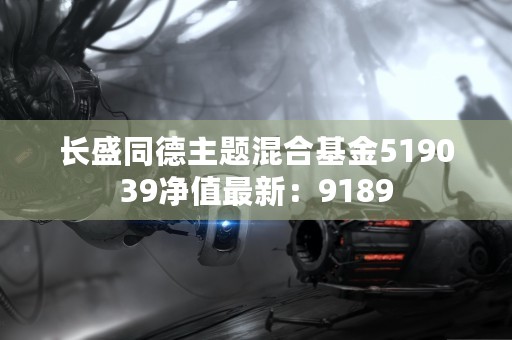 长盛同德主题混合基金519039净值最新：9189