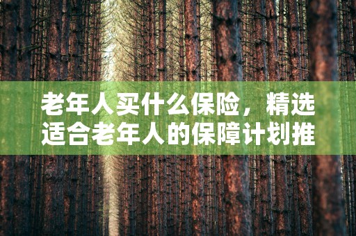 老年人买什么保险，精选适合老年人的保障计划推荐，老年人意外险买哪个保险公司