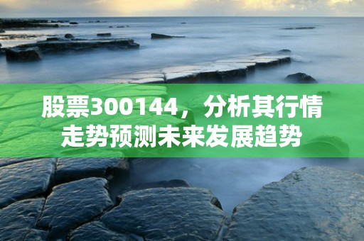 股票300144，分析其行情走势预测未来发展趋势