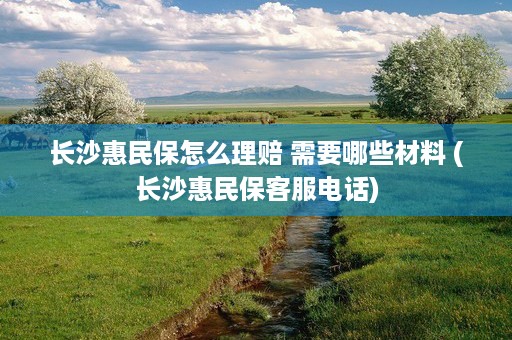 长沙惠民保怎么理赔 需要哪些材料 (长沙惠民保客服电话)