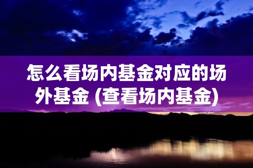 怎么看场内基金对应的场外基金 (查看场内基金)